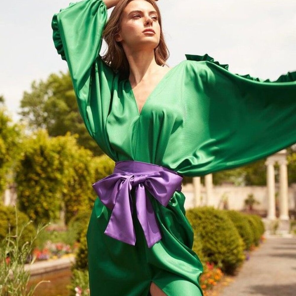 CYNTHIA ROWLEY CAFTAN MAXI DRESS OS